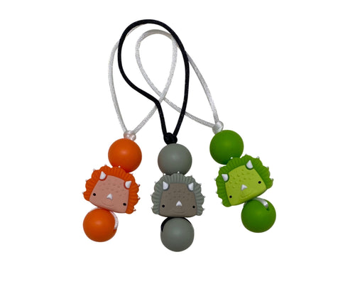 Triceratops zipper pull