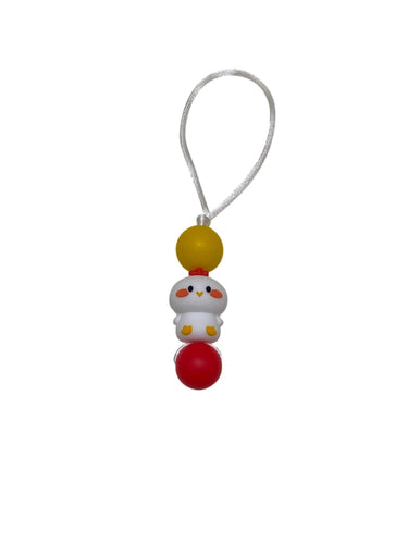3D Chicken zipper pull