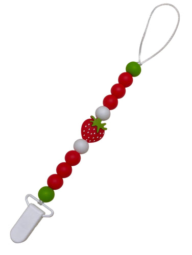 Strawberry 🍓 pacifier clip