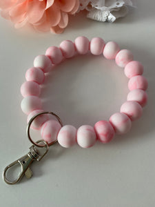 “Pretty in Pink” Wristlet Keychain