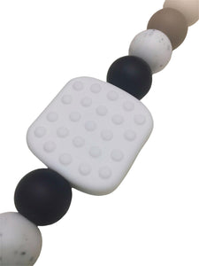 Marshmallow pacifier clip